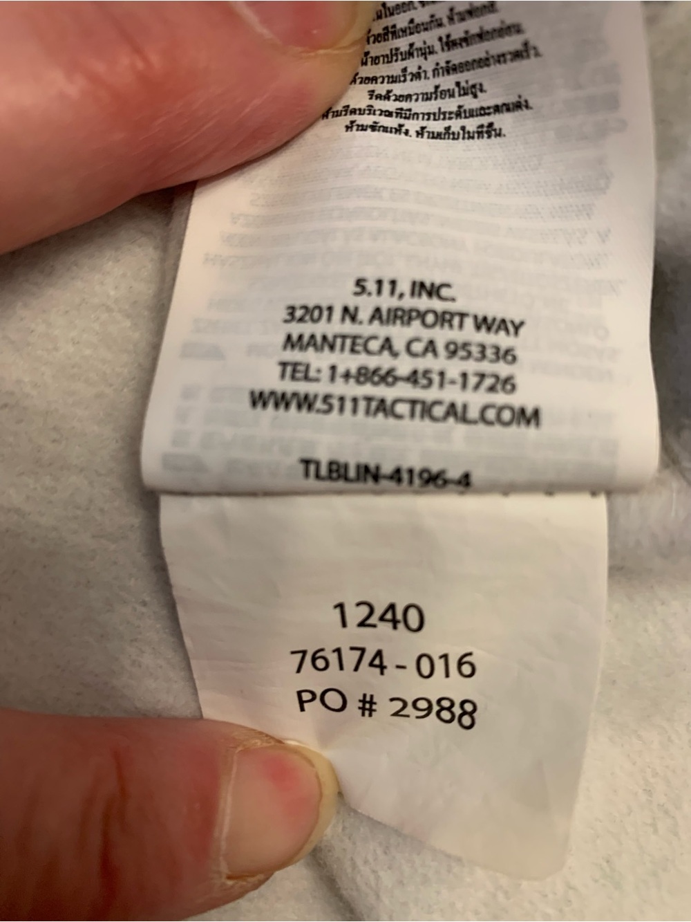 5.11 Tactical Men’s 2XL Scope Hoodie Light Grey Graphic Kangaroo Pocket - Picture 13 of 14